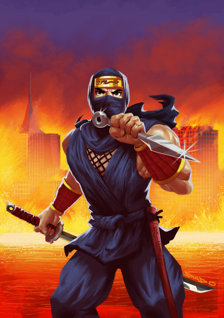 Ninja Gaiden for Magazine Cover Ninja Gaiden for Magazine Cover